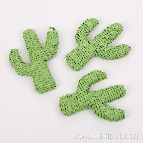 new design cactus cat toy rope scratcher toy